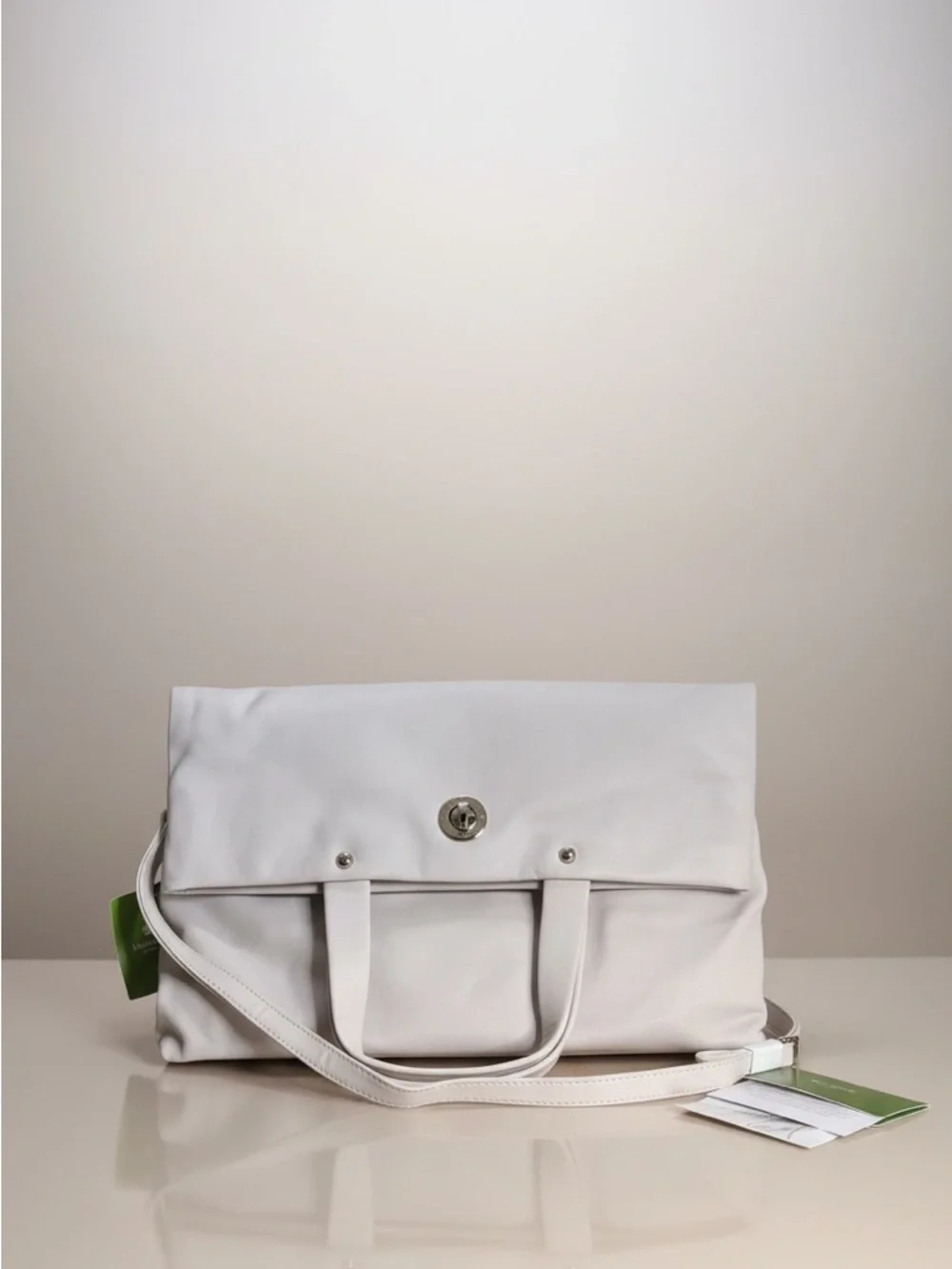 NWT Kate Spade Marielly Ivory Leather Convertible Tote Bag